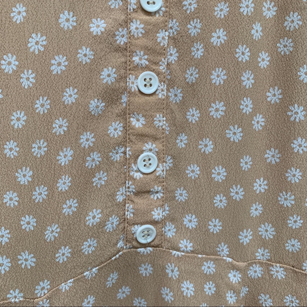 Reformation Bridget Dainty Flower White Collar Mini Dress size 2 - Picture 7 of 9